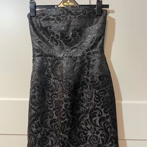Shoshanna Metallic Strapless Mini Dress